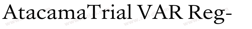 AtacamaTrial VAR Reg字体转换